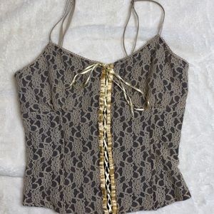 Cami lace corset style top